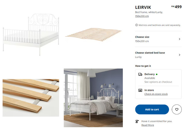 Ikea engan deals bed frame