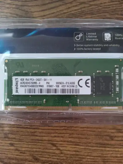 4 gig laptop ram
