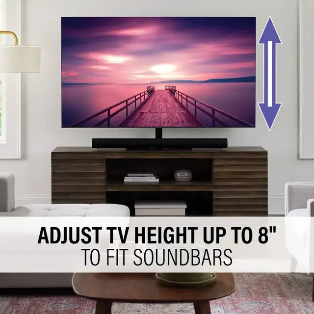 Sanus VSTV2 Universal TV/Monitor Stand, 40" - 86", Black in Video & TV Accessories in City of Toronto - Image 3