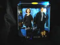 BARBIE & KEN SCULLY MULDER DOLLS 1998 THE X-FILES NEW IN BOX