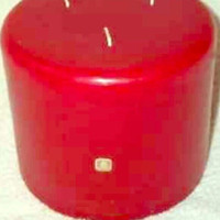 Partylite "Cherry Orchard" retired 6" x 5" three wick candle.