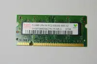 Mémoire  512MB PC2-5300 DDR2-667 Sodimm