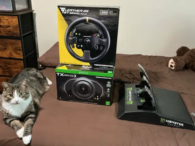 BRAND NEW:  Thrustmaster TX Racing Base, GT Wheel & T3PA Pedals