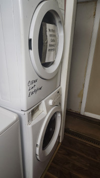 Free washer and dryer.