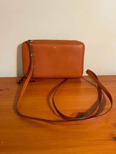 Like New Lauren Ralph Lauren Leather Crossbody Bag / Wallet, View more