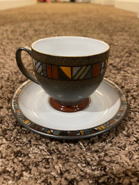 Denby Marrakesh Tea Cups and saucer’s set of 12
