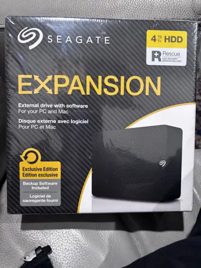 Seagate Expansion 4TB HDD brand new Ajax pickup only, View more