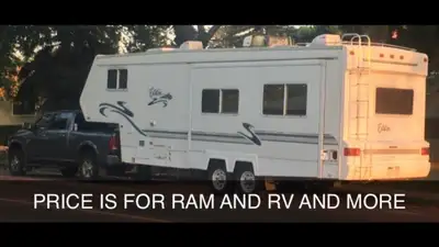 Price includes: Dodge Ram 3500 28.5’ Citation Supreme Travel Trailer 2022 Curt 20,000 Fifth Wheel Hi...