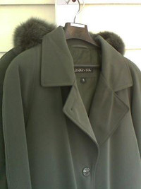 London Fogg full length Coat set, size 14