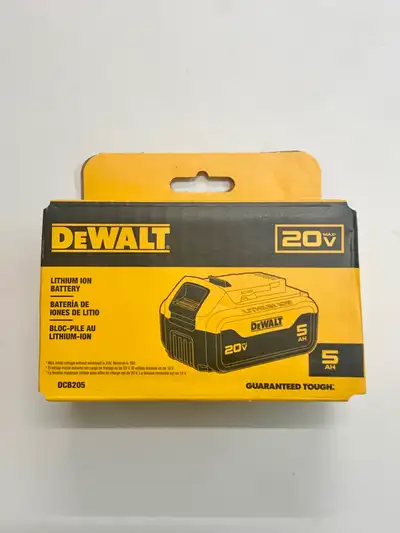 DEWALT 20V 5 AH BATTERY, View more