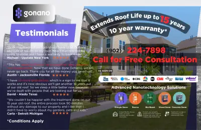 ☔ Roof Renewal - 10 years for 20% of new cost, View more