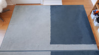Two-tone low pile Area Rug