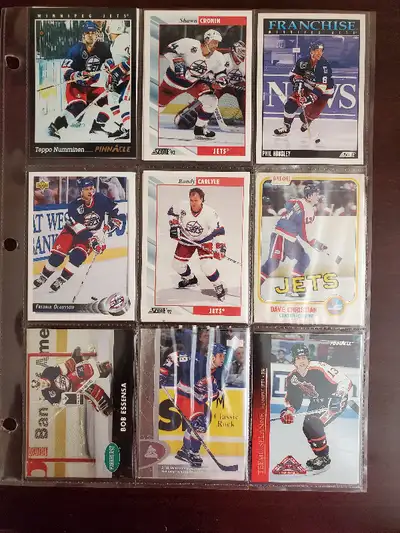 WINNIPEG Jets 1990s Hockey Cards (17) Housely SelanneCarlylePLUS, View more