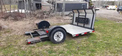 2012 Tandem Tow Dolly, black and checker plate, excellent condition, can tow a vehicle and a toy at...