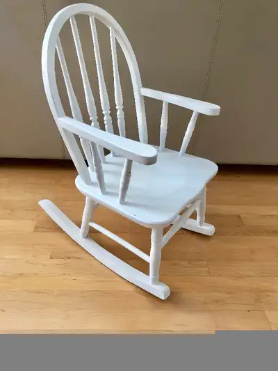 Doll Small White Painted Rocker Rocking Chair Decor Display, View more