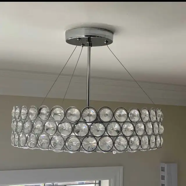 brand new Condition Crystal Light fixture in Indoor Lighting & Fans in Markham / York Region - Image 3