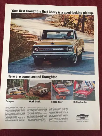 «Your first thought is that Chevy is a good-looking pickup. Here are some second thoughts: camper, w...