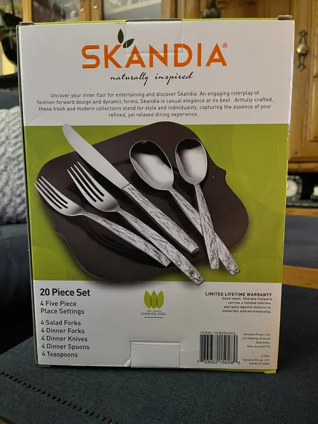 Skandia Ferro 20 piece cutlery set, by Hampton Forge in Kitchen & Dining Wares in City of Toronto - Image 6