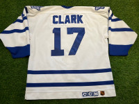 Signed Authentic CCM Clark Toronto Maple Leafs Hockey Jersey 