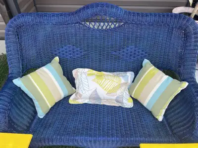 Loveseat and everything in the picture, View more