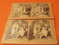 Underwood Stereo View Card - Sealing Their Bliss-The Ball