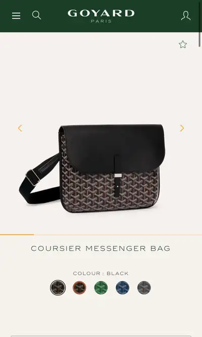 This Goyard Coursier Messenger Bag is a stylish and functional accessory, perfect for carrying your...