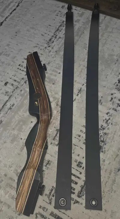 PSE Nighthawk Recurve Bow, 62", 20lbs. Lightly used, sold as is.