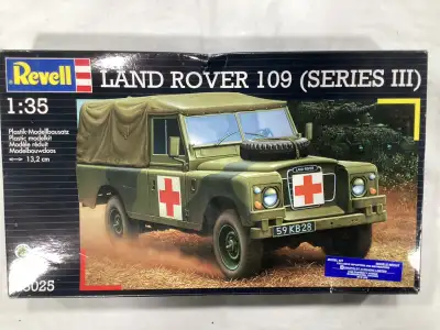 For sale is one 1/35 scale plastic model kit of the Land Rover 109 (series 3) issued by REVELL in 19...