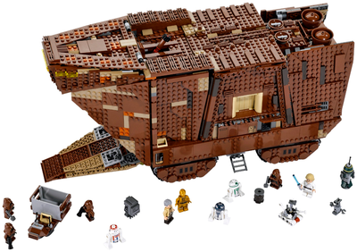 Lego set 75059 – Star Wars UCS Sandcrawler (français ensuite) Built once by me, then unbuilt in sect...