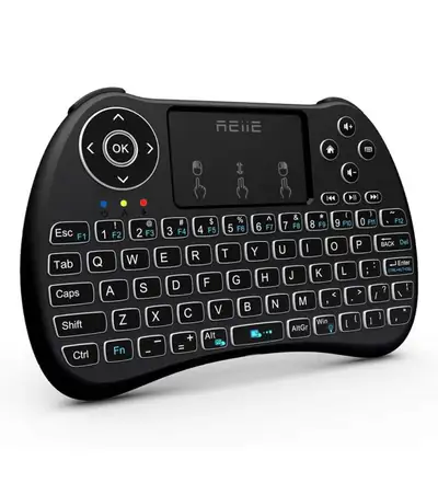 This is a new Riiie Mini Wireless Keyboard with Touchpad, a perfect combo for your smart TV or PC! I...