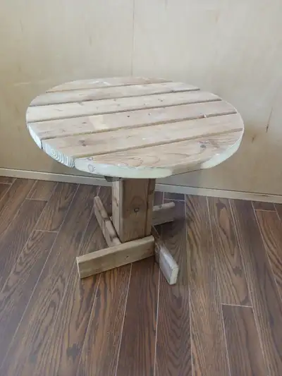 Round Pressure Treated Deck Table, View more