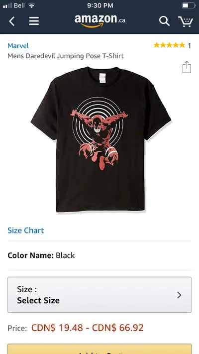 New Marvel t shirt XL , View more