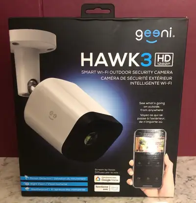 Hawk 3 Indoor/Outdoor HD Wi-Fi Wired Standard Security Camera, View more