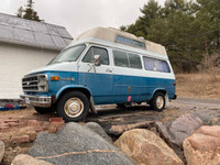1979 Chevy 20 500 camper van. If the ad is up it's available.