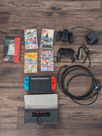 Nintendo Switch with games