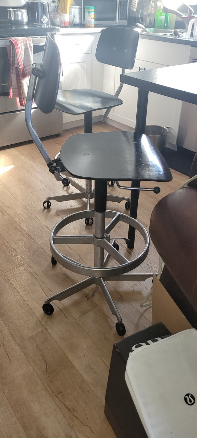 4 Designer drafting chairs / bar stools (Kevi Chair size D)  in Dining Tables & Sets in Dartmouth - Image 4