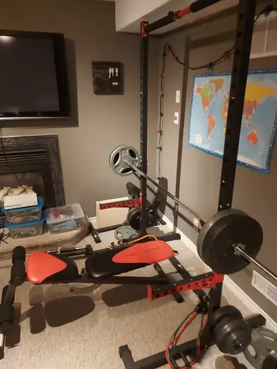 half rack squat bench press with adjustable bench, View more