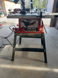 Lightly used 10" Skilsaw Table saw with stand  -  $175