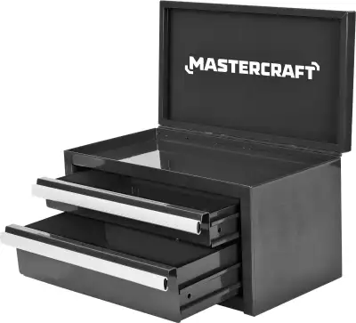 Mini coffre à outils portatif en acier Mastercraft avec coffre à, View more