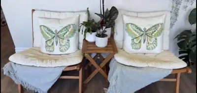 Structube Wooden Chairs LEANA and IKEA NAMMARO Table, View more