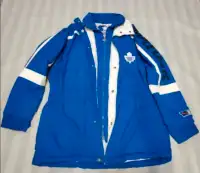 Vintage Toronto Maple Leafs parka style starter jacket men Small