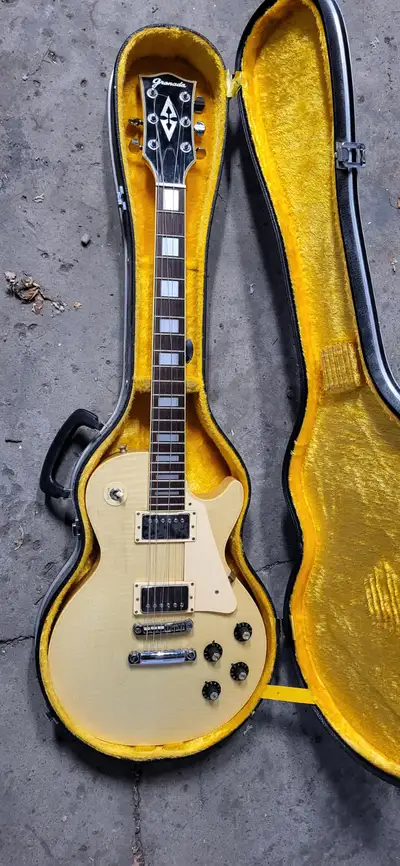 Vintage 1970s Granada MIJ Les Paul Custom Style Electric Guitar, View more