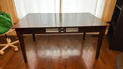 Solid Office Desk – Clean & Sturdy – Great Deal!, View more