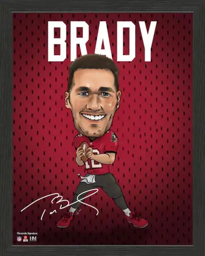 Tom Brady Tampa Bay Buccaneers 13" x 16 Framed Photo NEW, View more