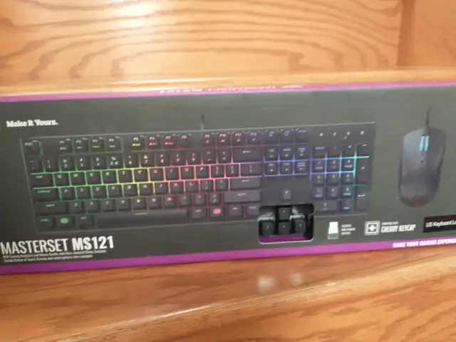 NEW MasterSet MS121 Keyboard and Mouse Set (Cooler Master) Black in Mice, Keyboards & Webcams in Markham / York Region - Image 11