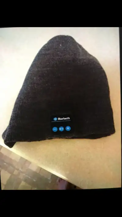 NEW BLUETOOTH BLACK BEANI HAT, View more