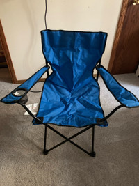 Blue lawn chair 