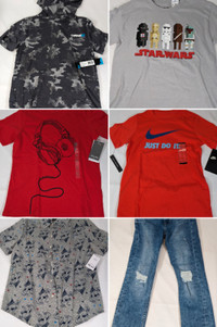 VARIOUS NEW + Used Youth Boys Clothing Nike Star Wars Tommy H&M