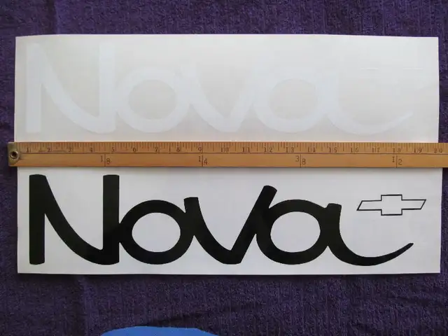 RARE STICKER DECALQUE DECALS MUSCLE CAR CHEVY NOVA 1970 in Arts & Collectibles in Laurentides - Image 2