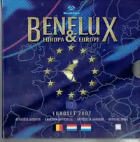 Émission oficielle en  EUROs de 3 pays de  BENELUX - 2007.